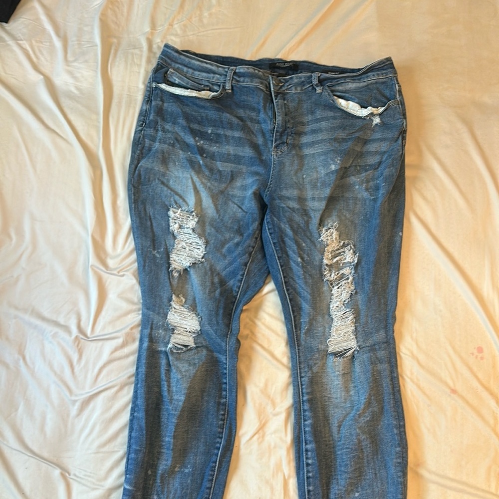 Judy blue distressed skinny jeans